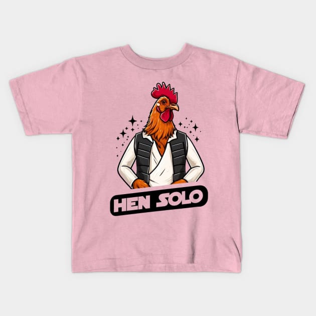 Hen Solo Kids T-Shirt by Shawn's Domain